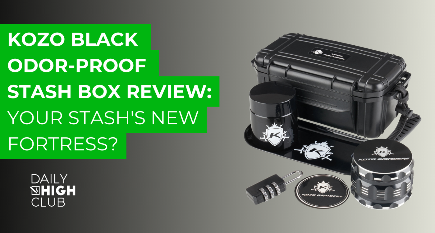 Kozo Black Odor-Proof Stash Box Review: Your Stash's New Fortress?