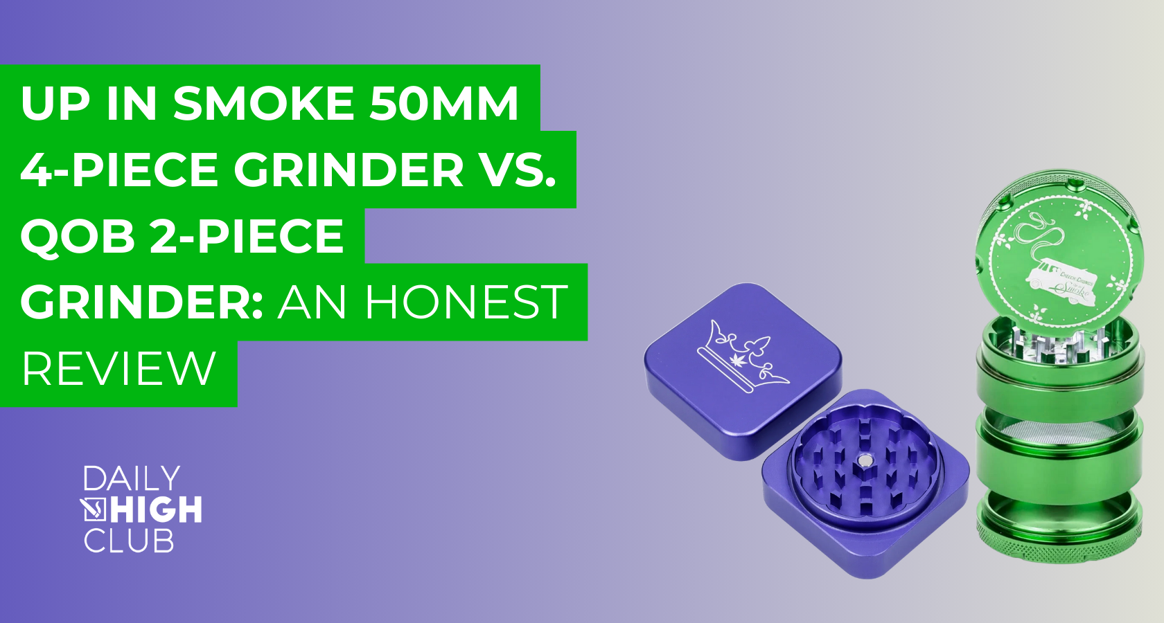 Up In Smoke 40th Anniversary 53mm 4-Piece Grinder vs. ONGROK 2 Piece Magnetic Grinder (50 mm)