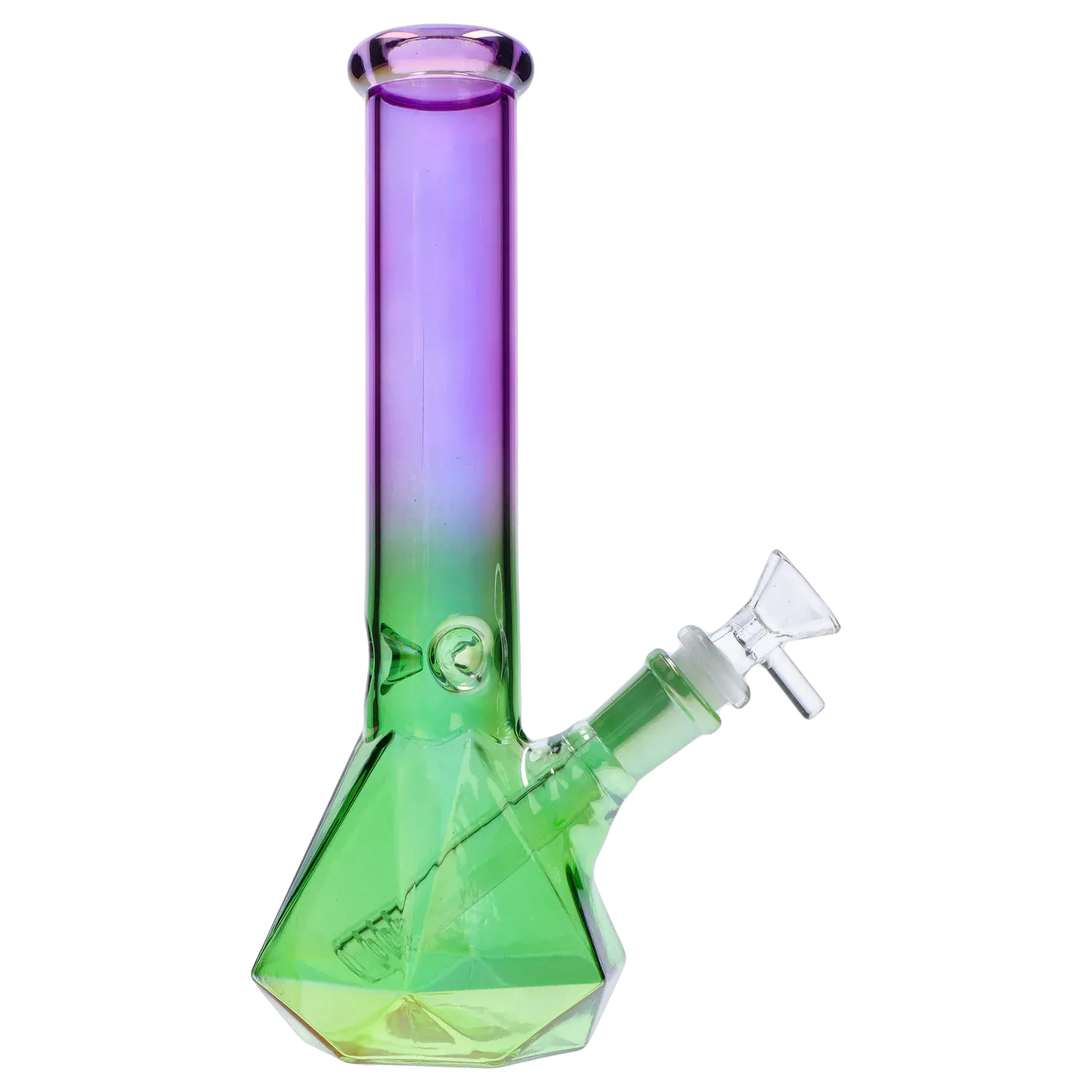 DHC Ombré Faceted Base Bong - 10 in.