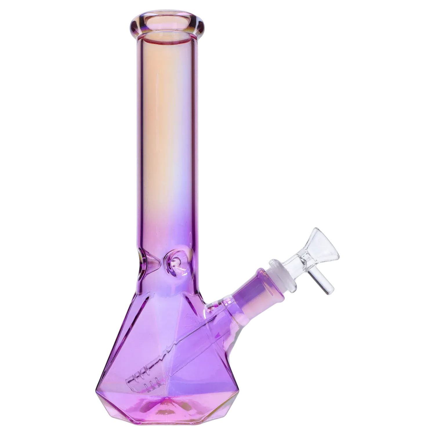 DHC Ombré Faceted Base Bong - 10 in.