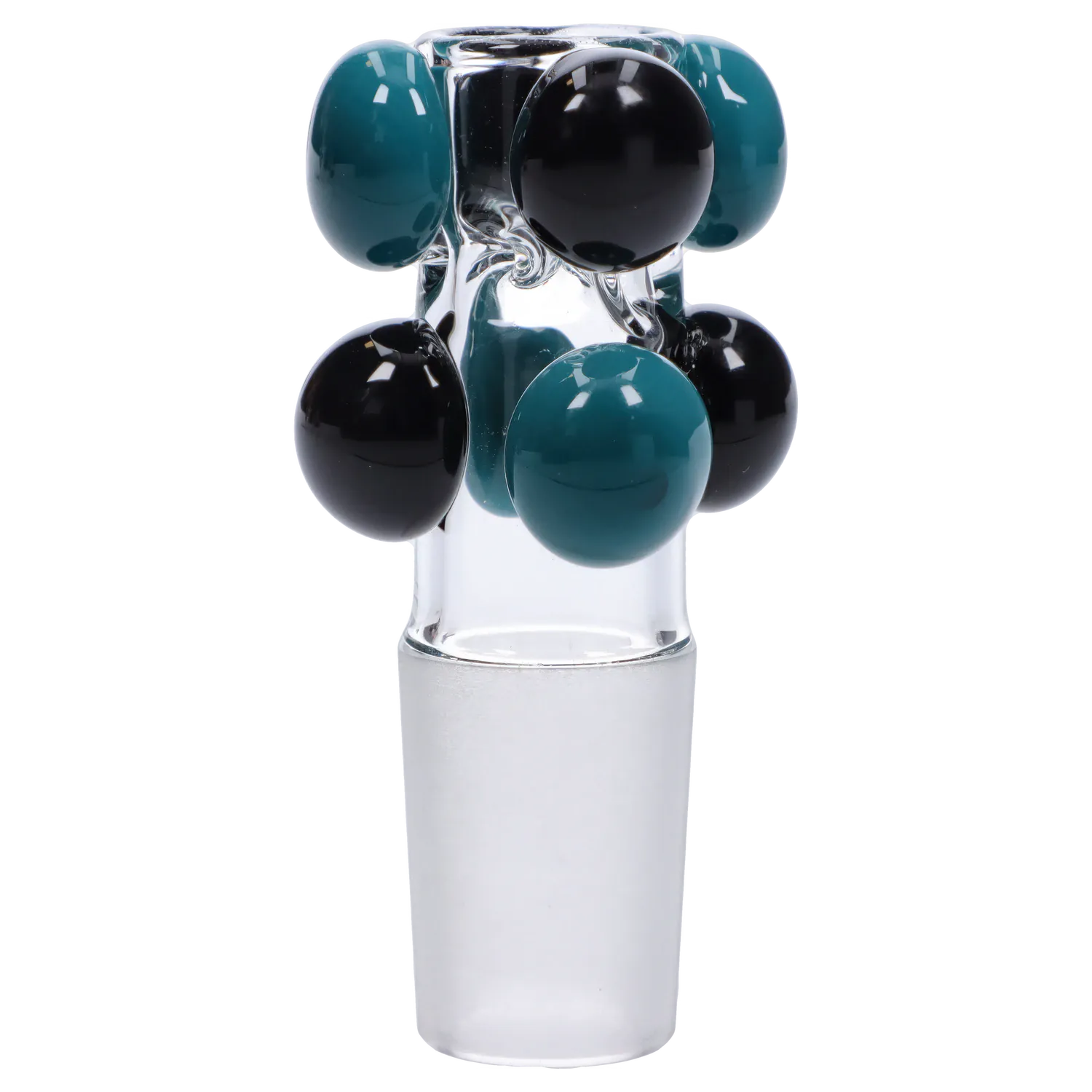 DHC Clear Bowl with Color Marbles - Aqua Black - 18mm
