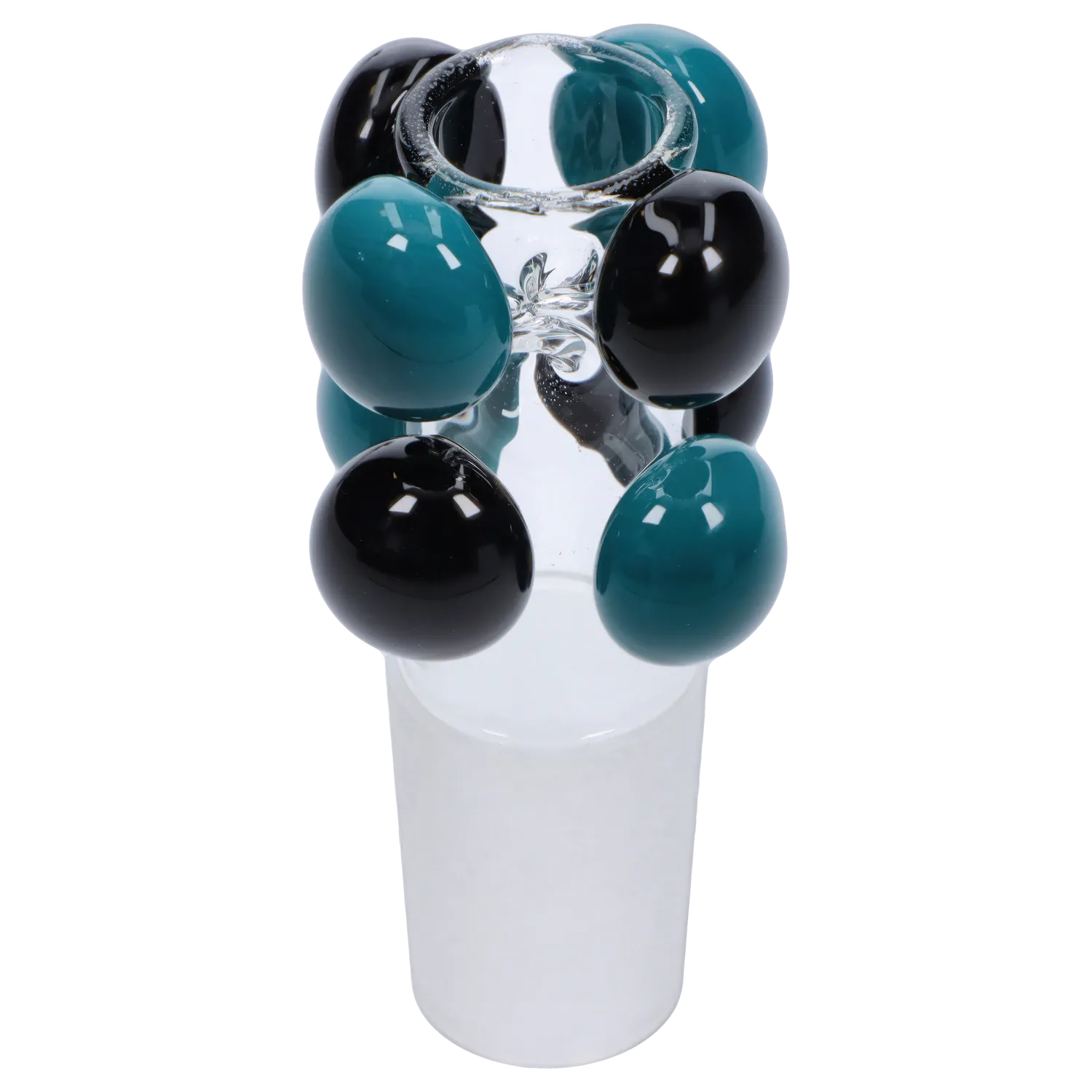 DHC Clear Bowl with Color Marbles - Aqua Black - 18mm