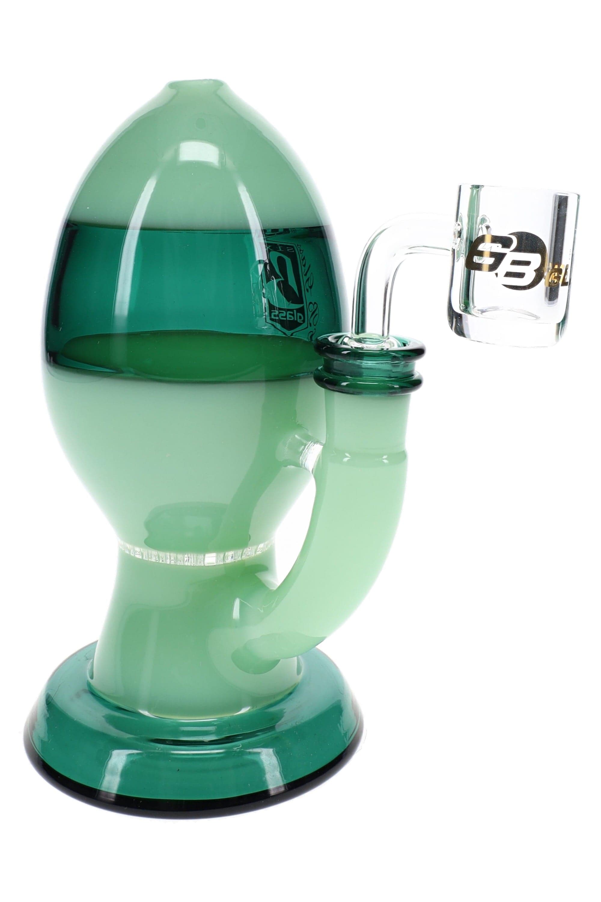 6B Glass Egg Dab Rig – Honeycomb Perc – 6½″ – Assorted Colors