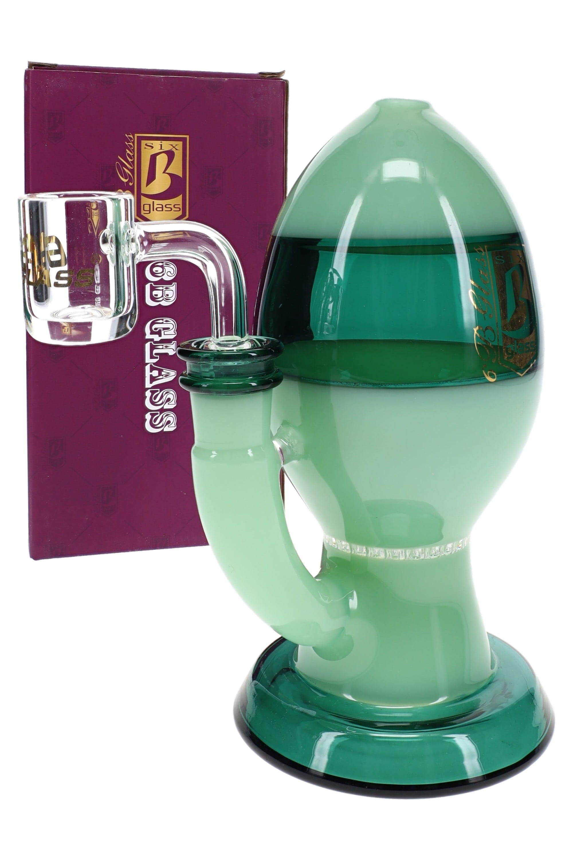 6B Glass Egg Dab Rig – Honeycomb Perc – 6½″ – Assorted Colors