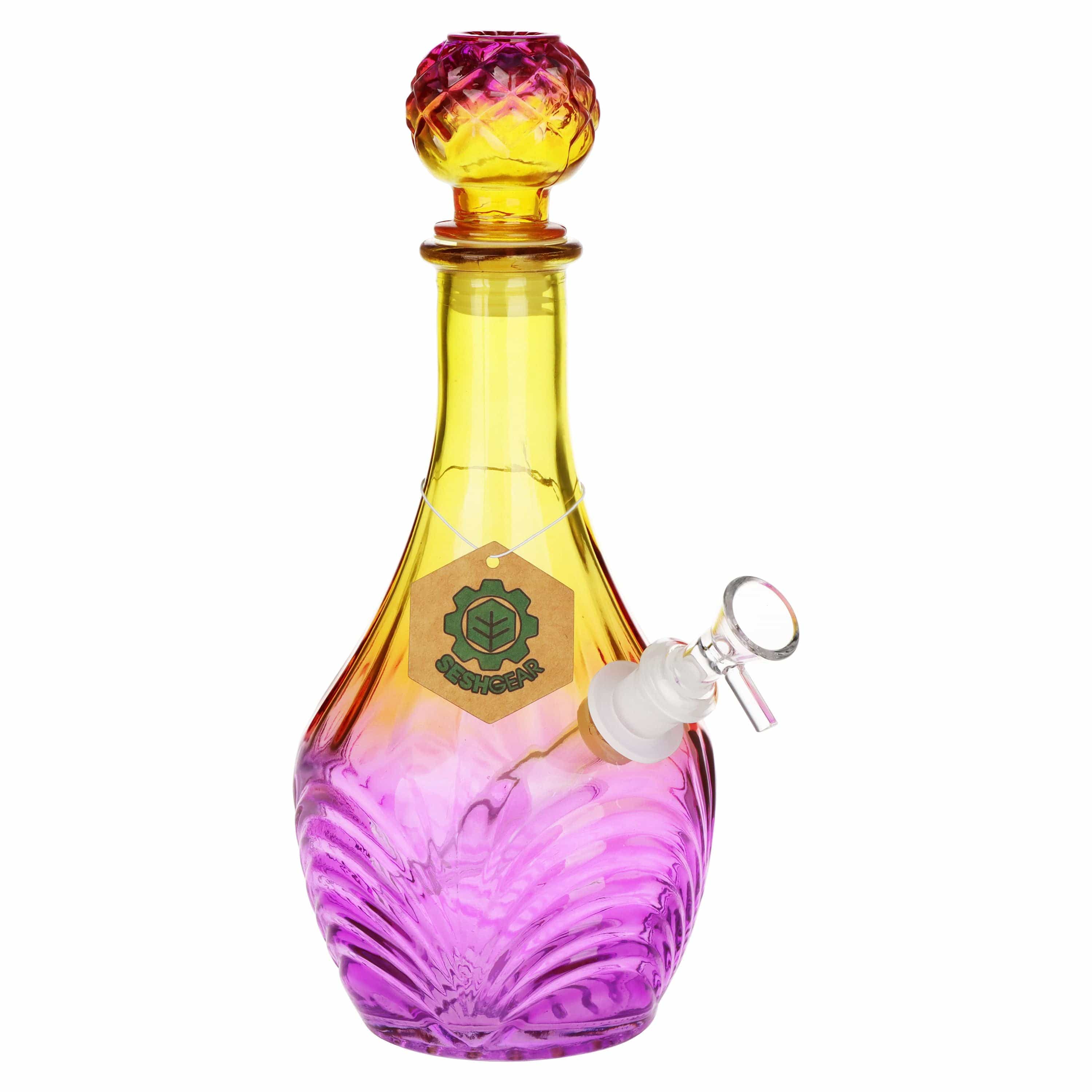 SeshGear Vintage Ombre Glass Water Pipe - 11" / 14mm F / High Stripe / Colors Vary