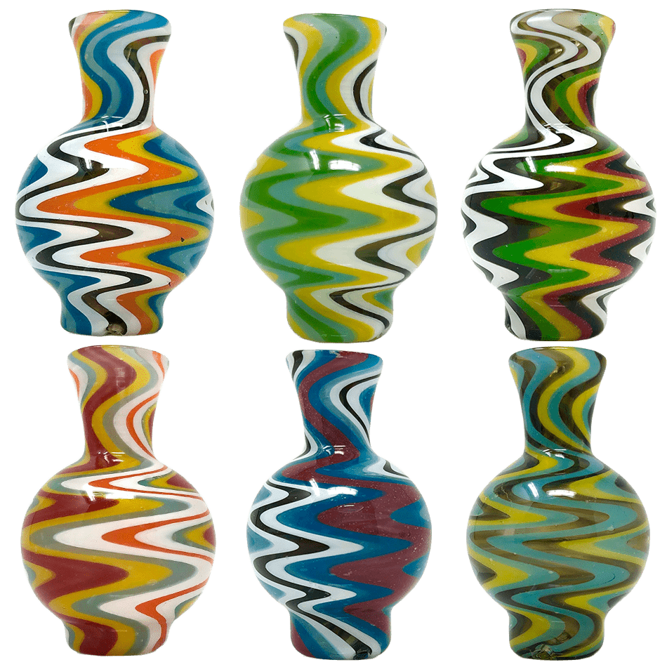 AFM Smoke Carb Cap Reversal Bubble Spinner Cap + 2 Pearls