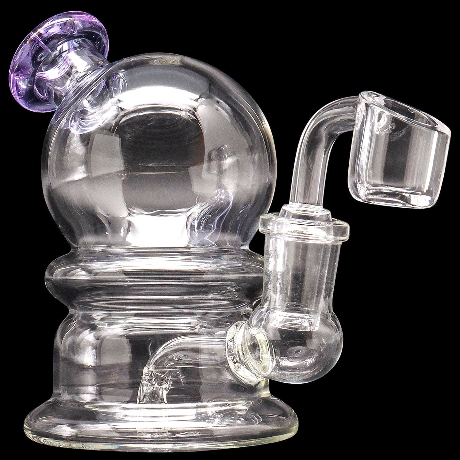 Glassic Dab Rigs Amethyst Glassic Bubble Dome Banger Hanger
