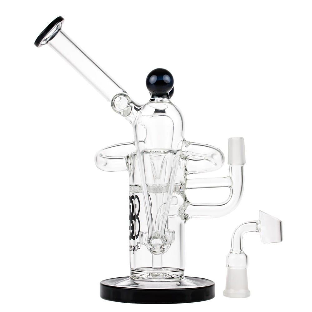 Glasscity-Recycler Vapor Bubbler with Showerhead & Honeycomb Disc Perc