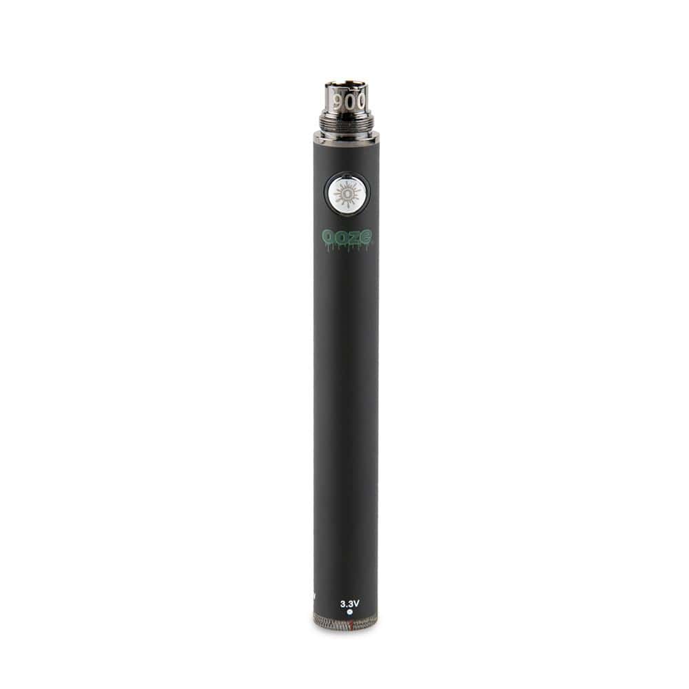 A close-up, angled view of the 900 Twist Battery, showcasing its sleek black metallic design.