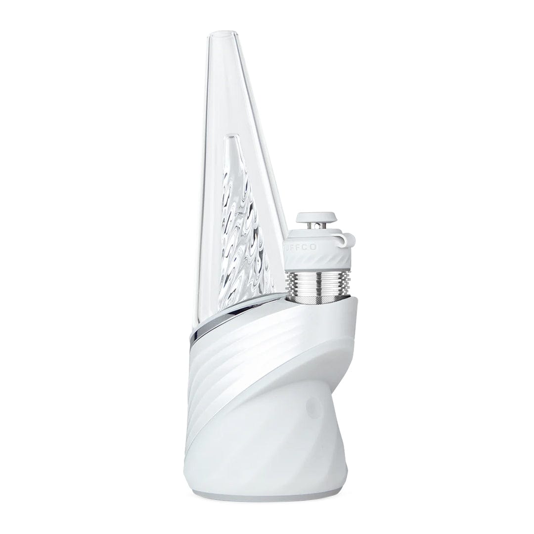 A three-quarter view of the new Peak Pro with 3D XL Chamber, highlighting its smooth, white ceramic body and modern design.