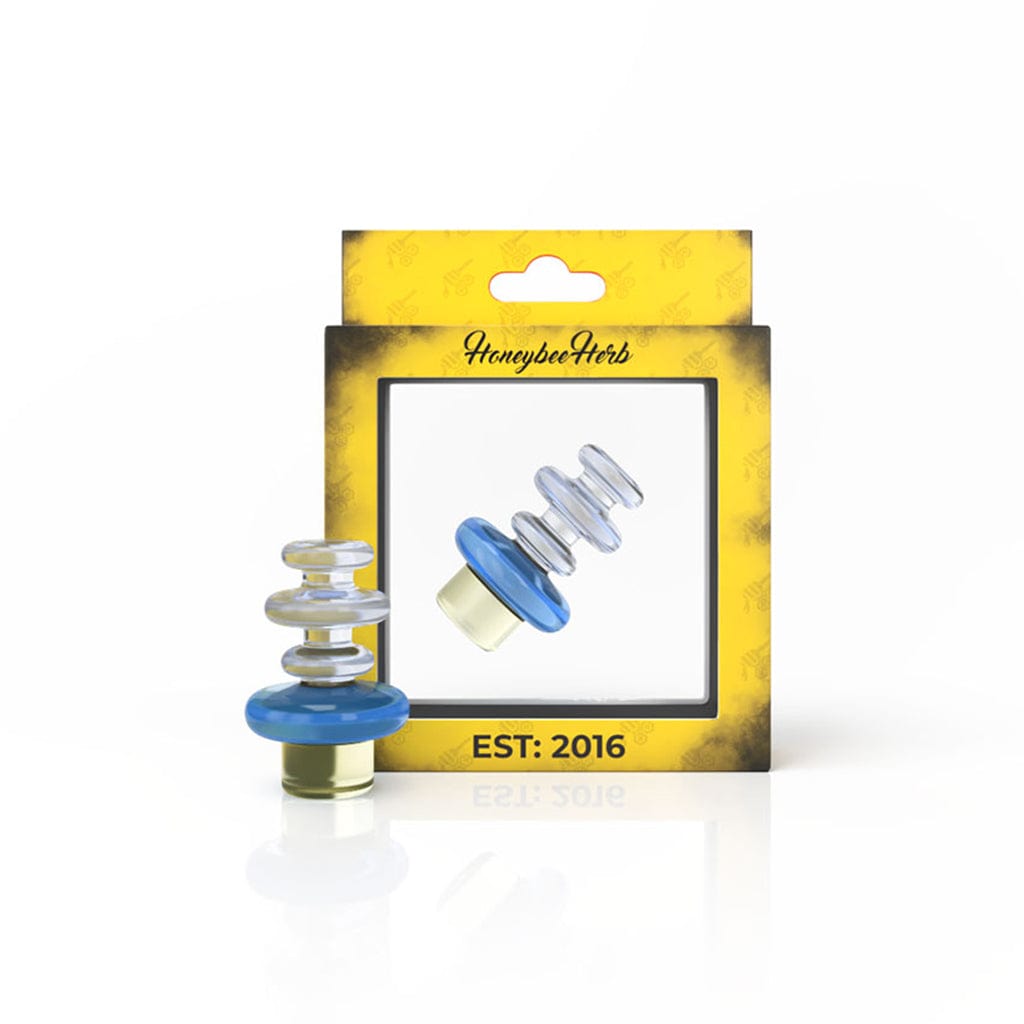 Honeybee Herb Carb Cap Blue Ghost Glass Slurper Cap