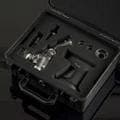 Close-up shot of the Daab Induction E-Rig with a sleek, dark finish and minimal design details.