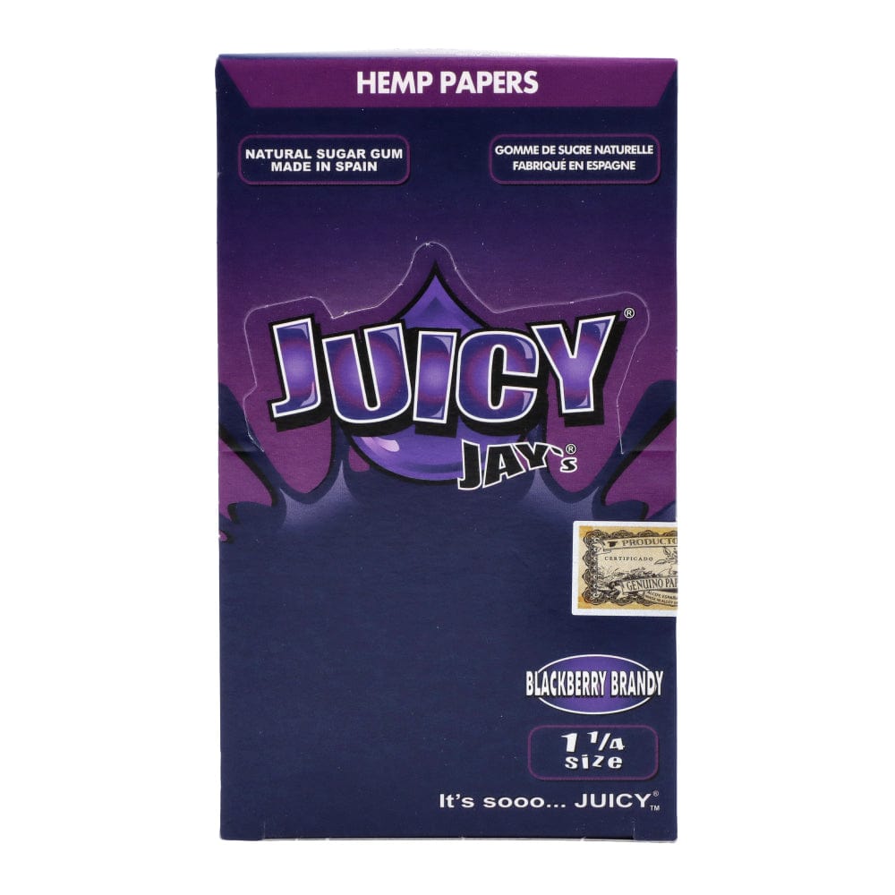 Front view of King Size Flavoured Rolling Papers packaging, displaying bold text and branding against a dark background.