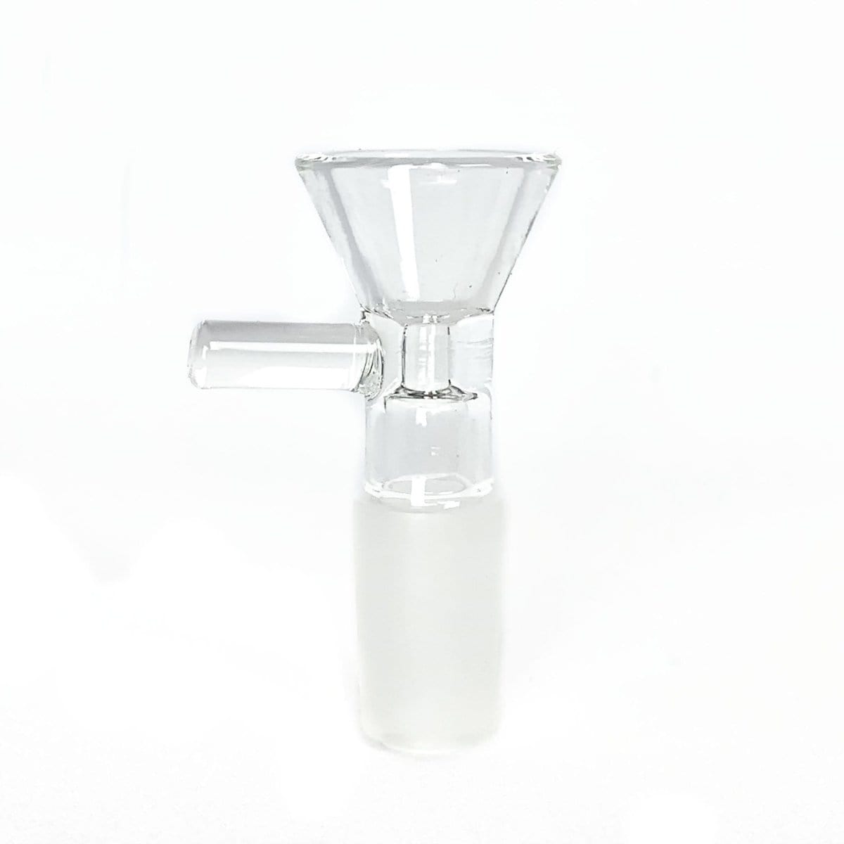 A close-up view of the 14mm Bowls, showcasing the clear glass construction and rounded shape.